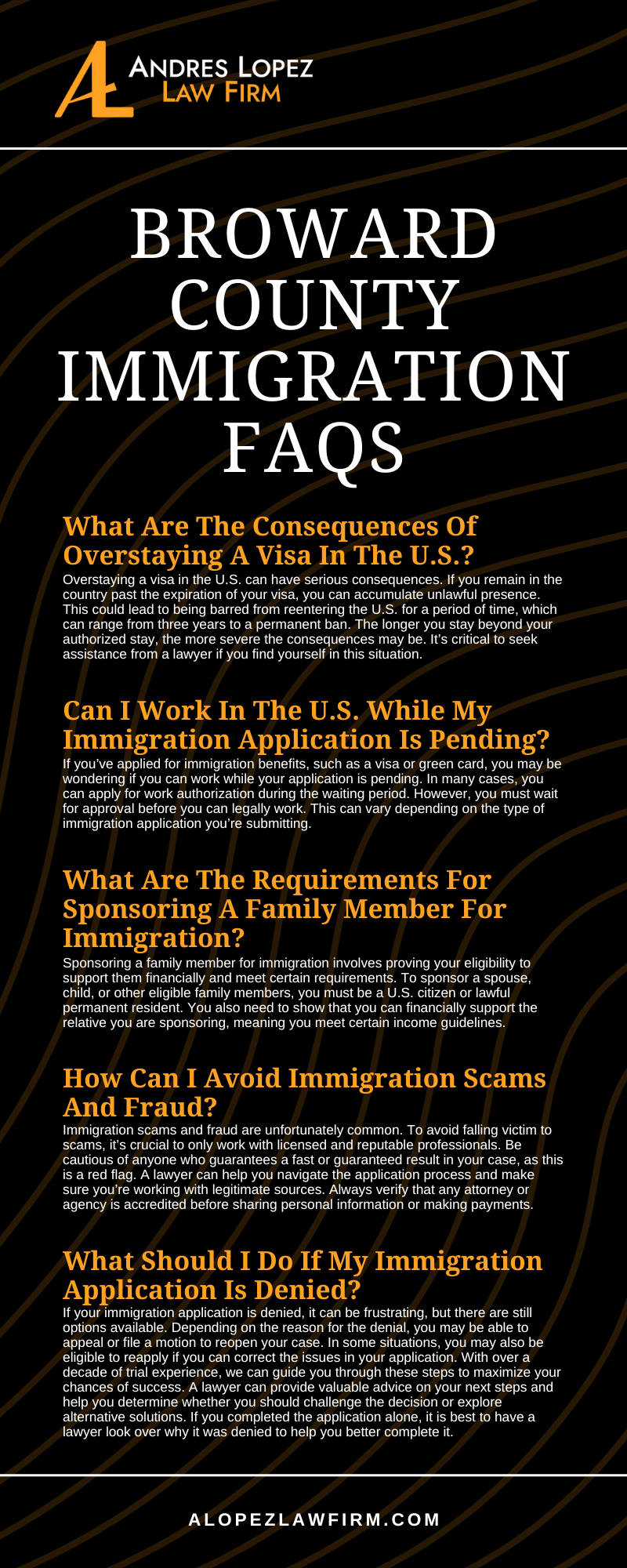 Broward County Immigration Faqs Infographic